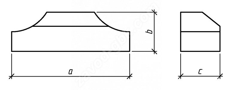 Лекальный блок Ф2-25-355 — серия 3.501.3-185.03