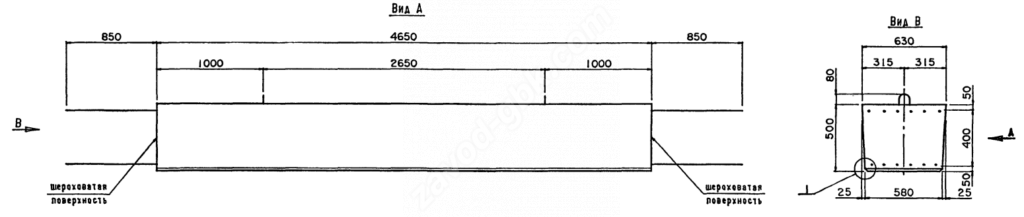Лежень промежуточный Л465.63.50-ТАII — расход стали 133 кг
