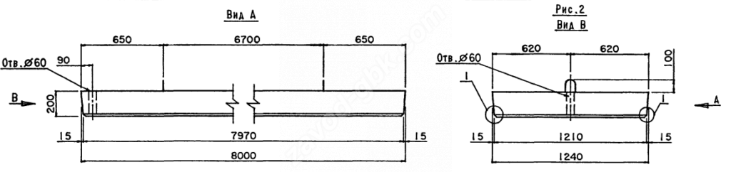 Плита переходная прямая П800.124.20-ТАII