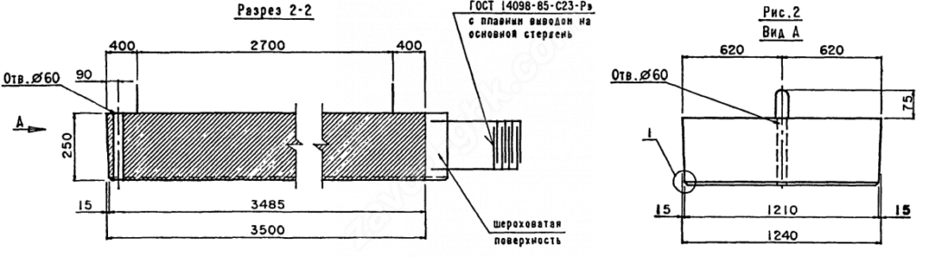 Плита переходная косая ПК400.124.25-ТАIII-55⁰