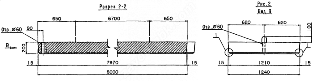 Плита переходная косая ПК800.124.20-ТАIII-55°